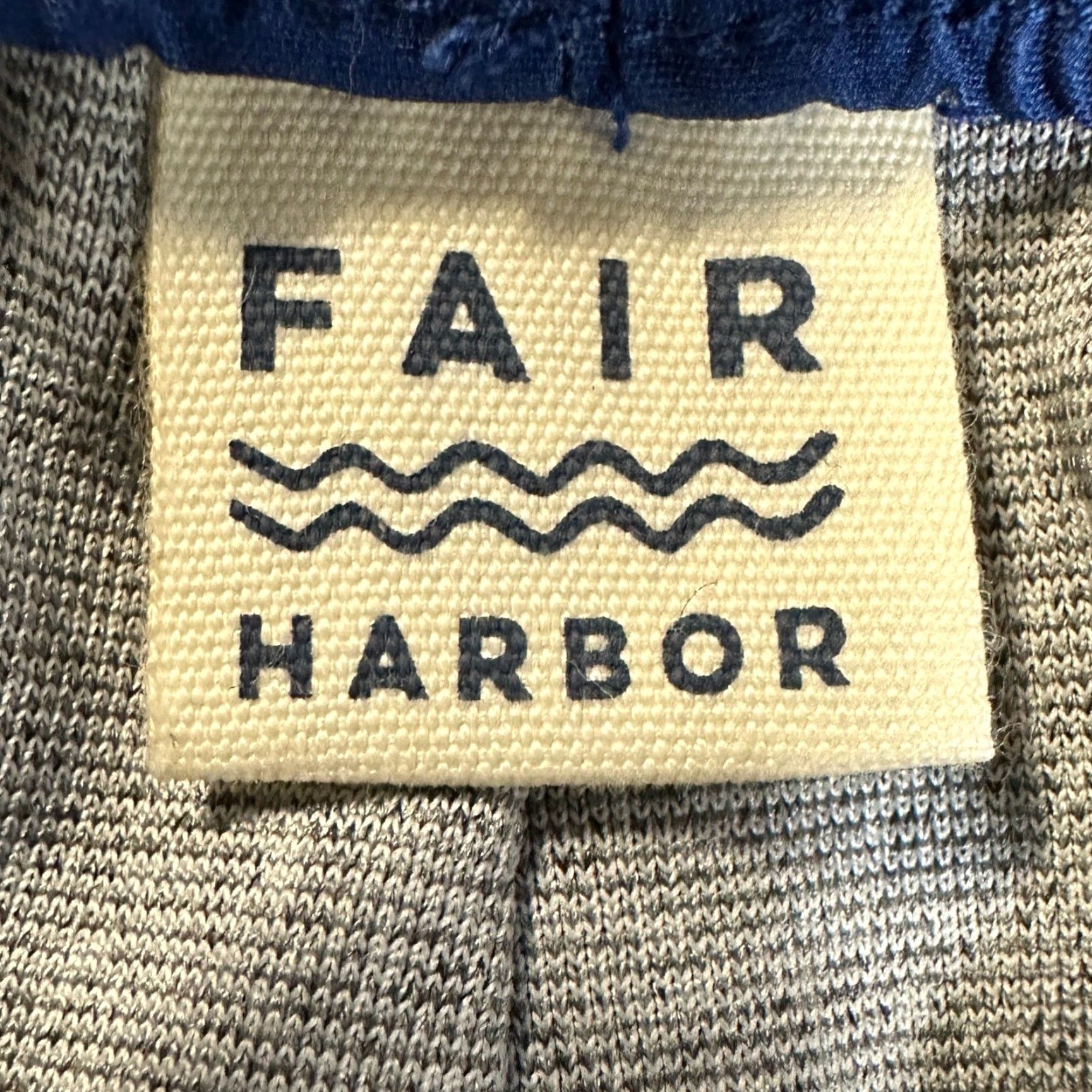 Vintage Fair Harbor Board Shorts Mens 2XL Blue Geometric Drawstring Pocket Elastic Waist Size US 39 - 3 Thumbnail