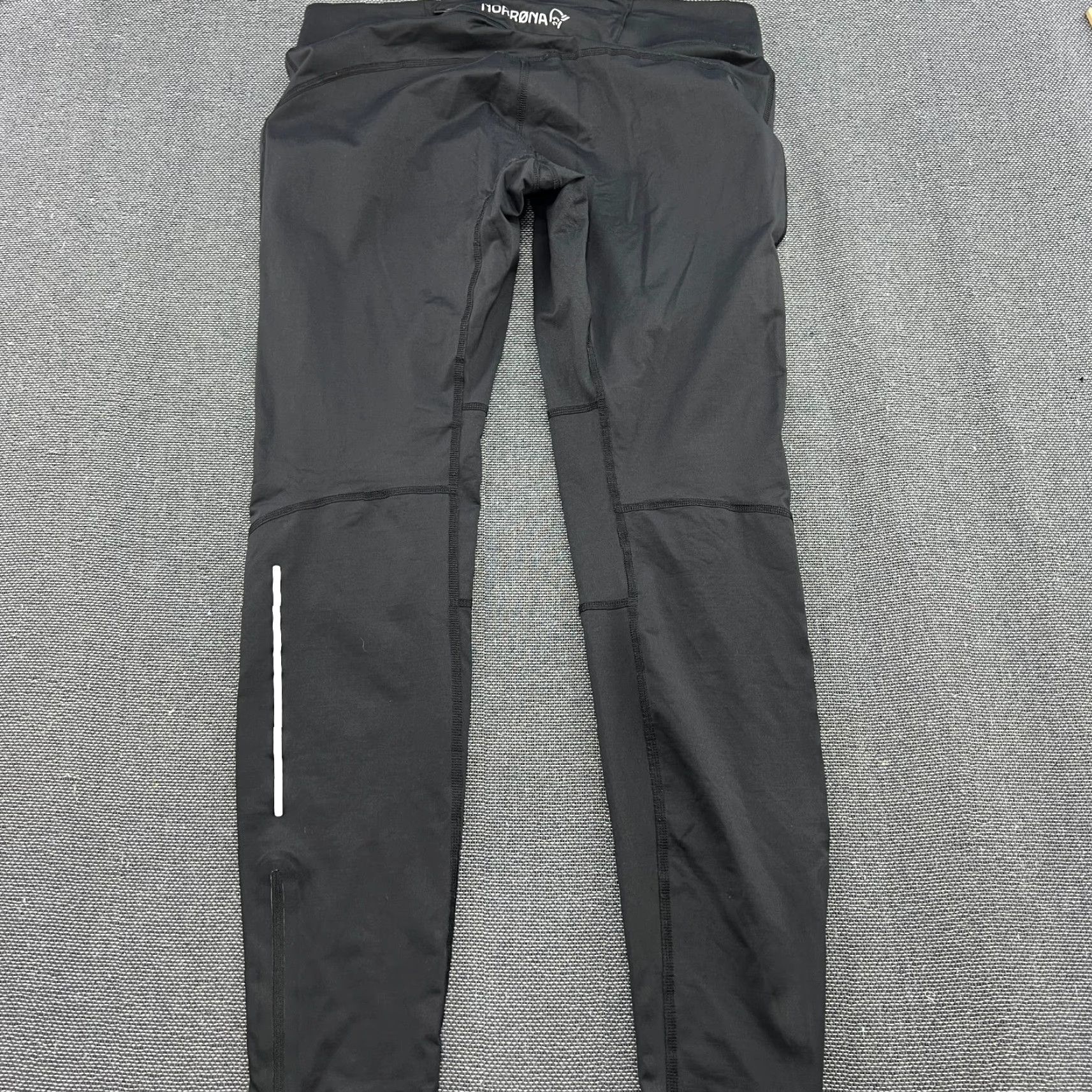Vintage Norrona Bitihorn Womens Pants L Stretch Elastic Compression Black Tights Size 36" / US 14 / IT 50 - 2 Thumbnail
