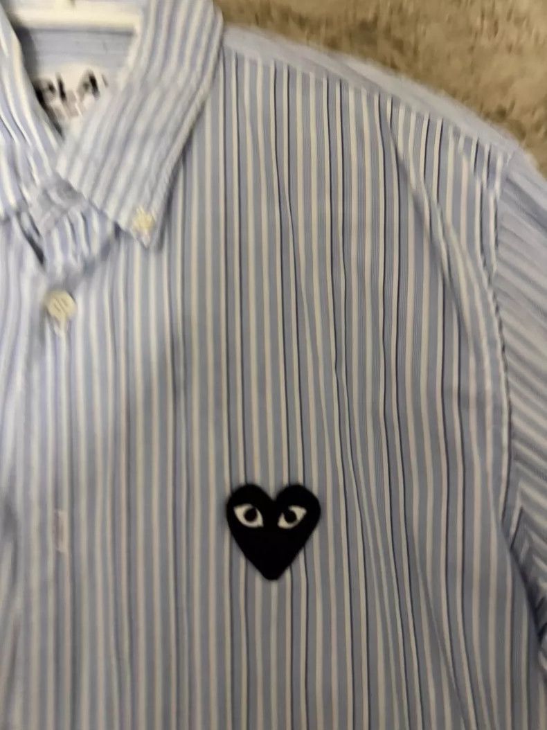 Comme des Garcons Comme Des Garcons Striped heart-shaped shirt 2505-Nextarrow Size US S / EU 44-46 / 1 - 6 Thumbnail
