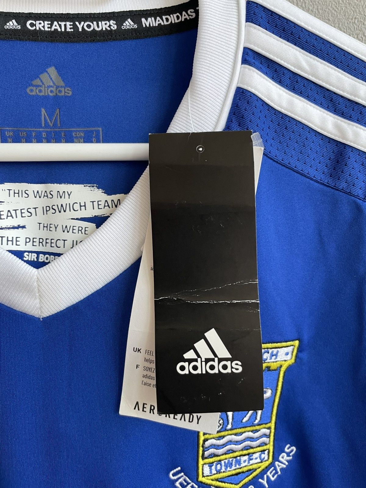 Adidas NEW IPSWICH TOWN 2020 2021 HOME SOCCER JERSEY FOOTBALL SHIRT Size US M / EU 48-50 / 2 - 9 Thumbnail