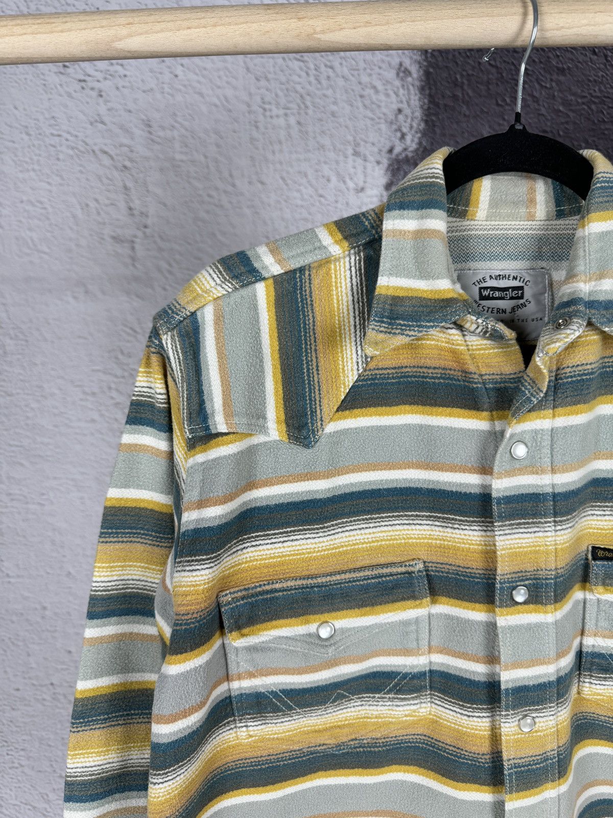 Vintage Wrangler vintage Authentic Western Jeans striped shirt Size US S / EU 44-46 / 1 - 3 Thumbnail