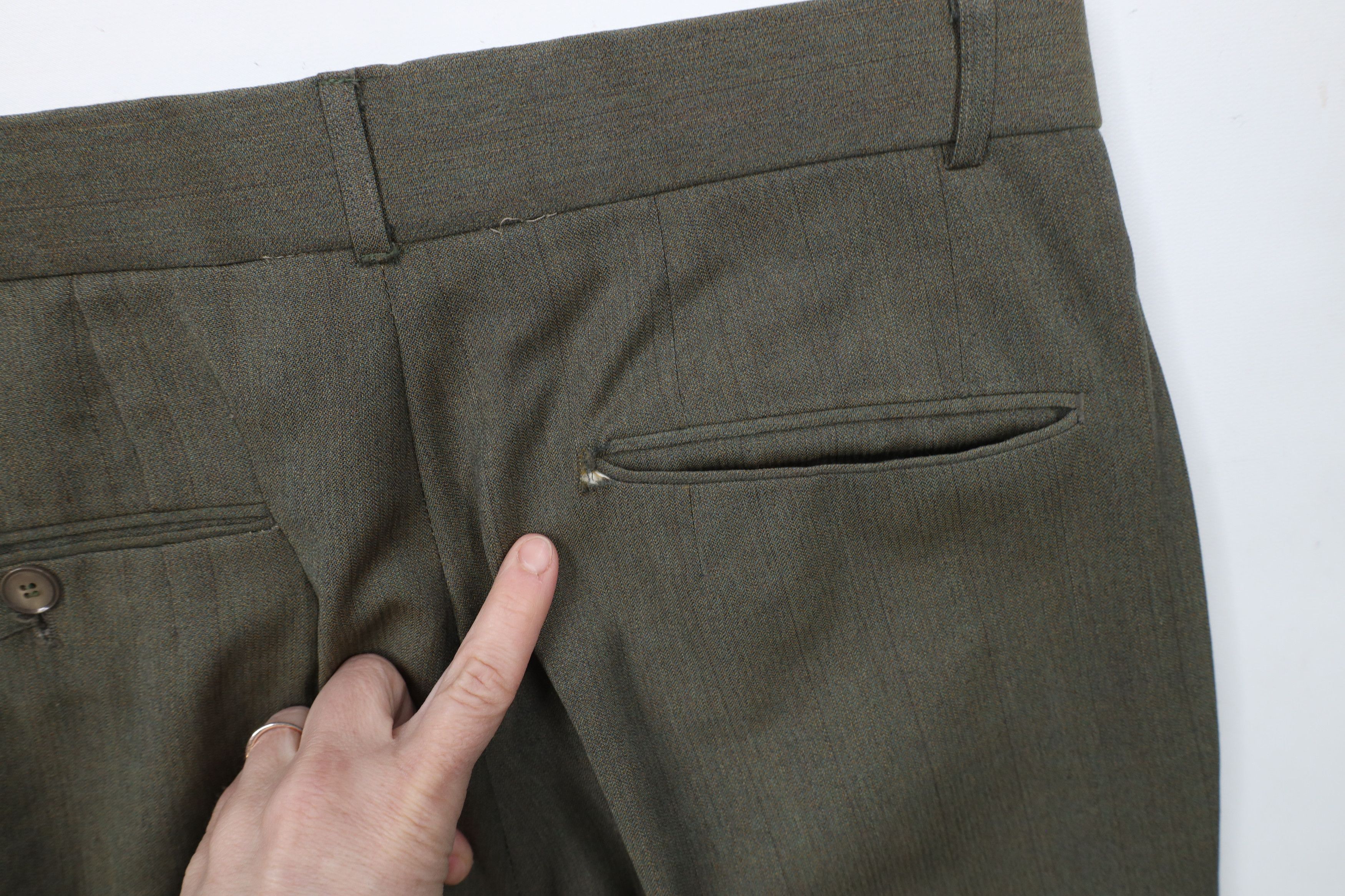 Vintage Vintage 90s Streetwear Pleated Cuffed Wide Leg Chino Pants Size US 32 / EU 48 - 10 Thumbnail