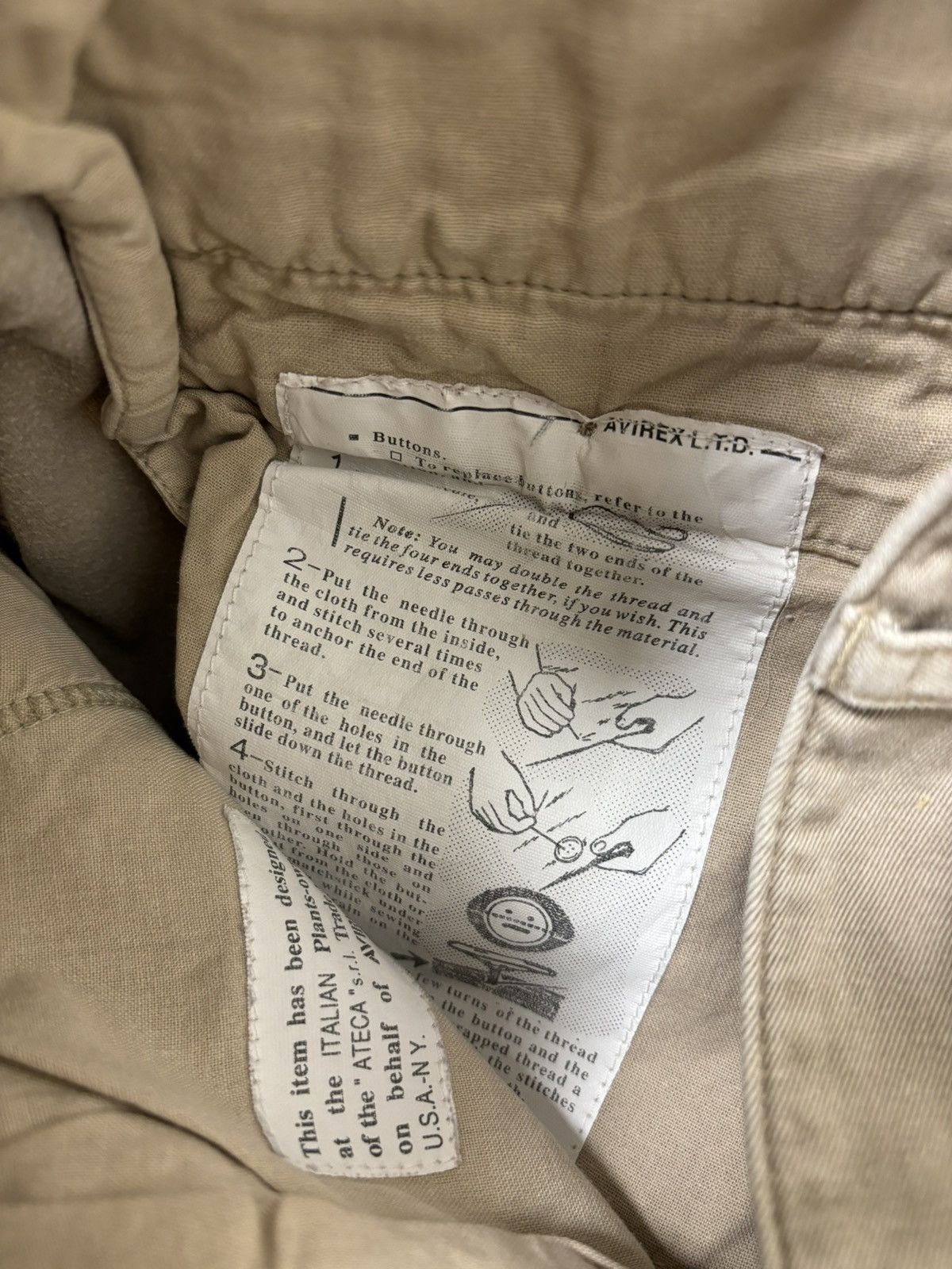 Avirex Vintage Avirex USA Utility Military Hype Beige Chino Pants Size US 34 / EU 50 - 21 Thumbnail