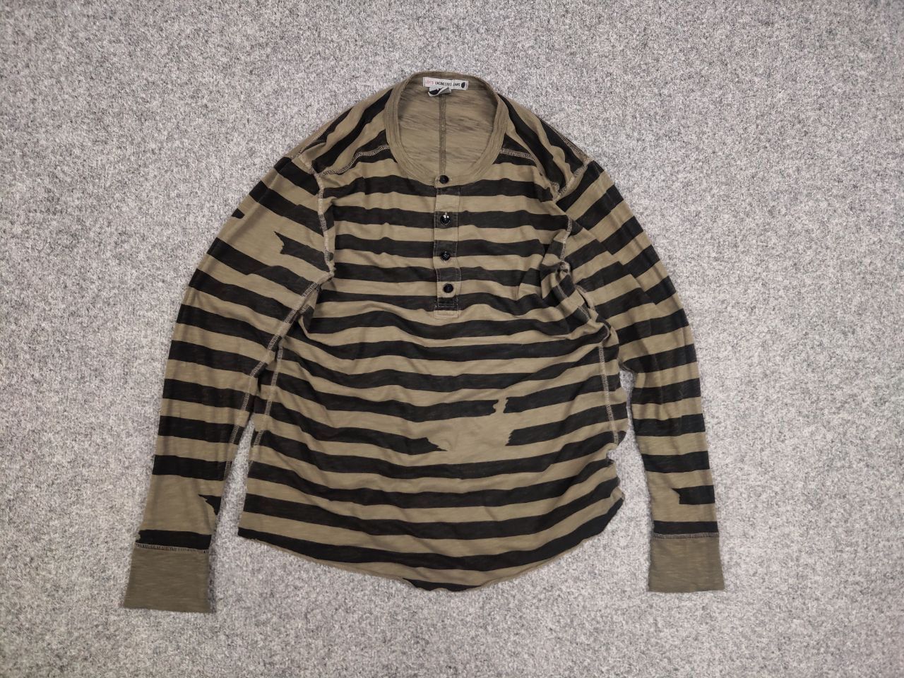 Levi's Vintage 90's Levis Engineered Military Striped Long Sleeve Size US M / EU 48-50 / 2 - 12 Thumbnail