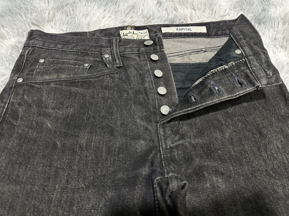 Kapital 🔥Rare Kapital x Lewis Leather Red Tab Selvedge Denim Size US 31 - 8 Thumbnail