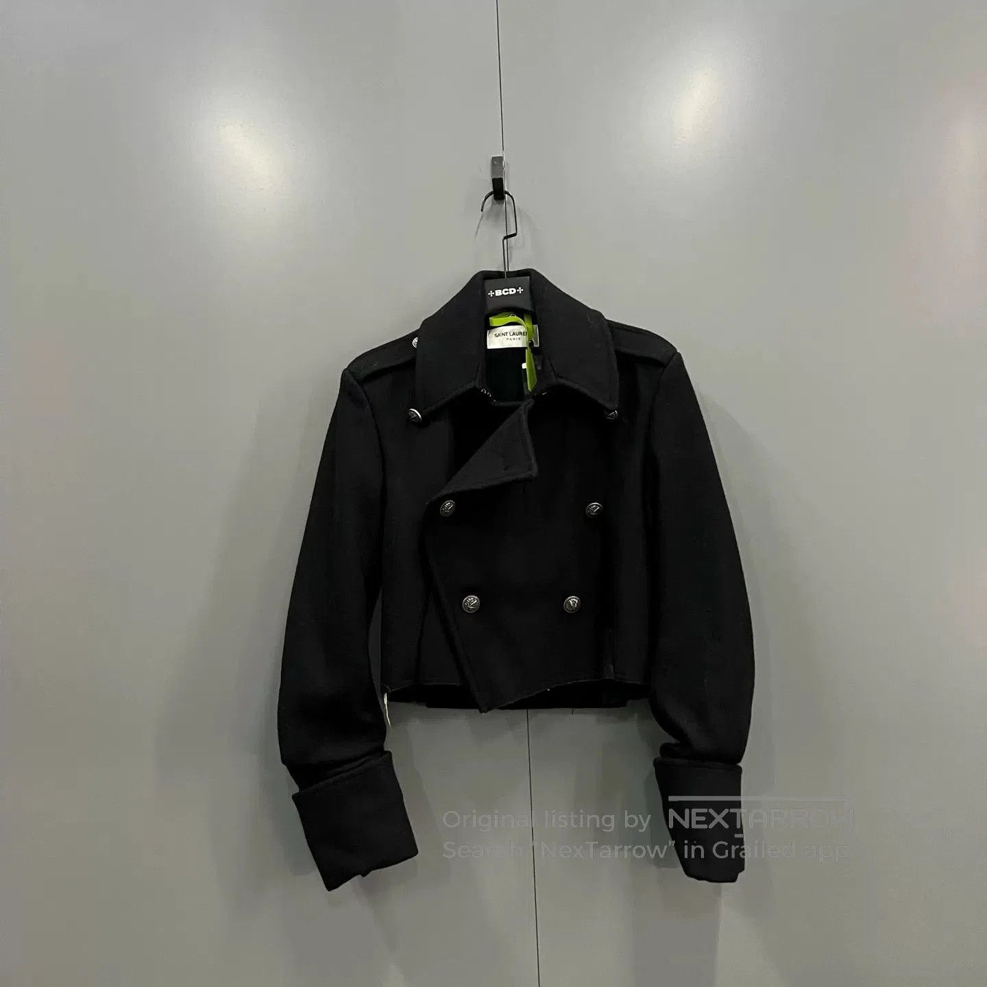 Saint Laurent Paris Saint Laurent Black Cropped Double. Size XS / US 0-2 / IT 36-38 - 1 Thumbnail