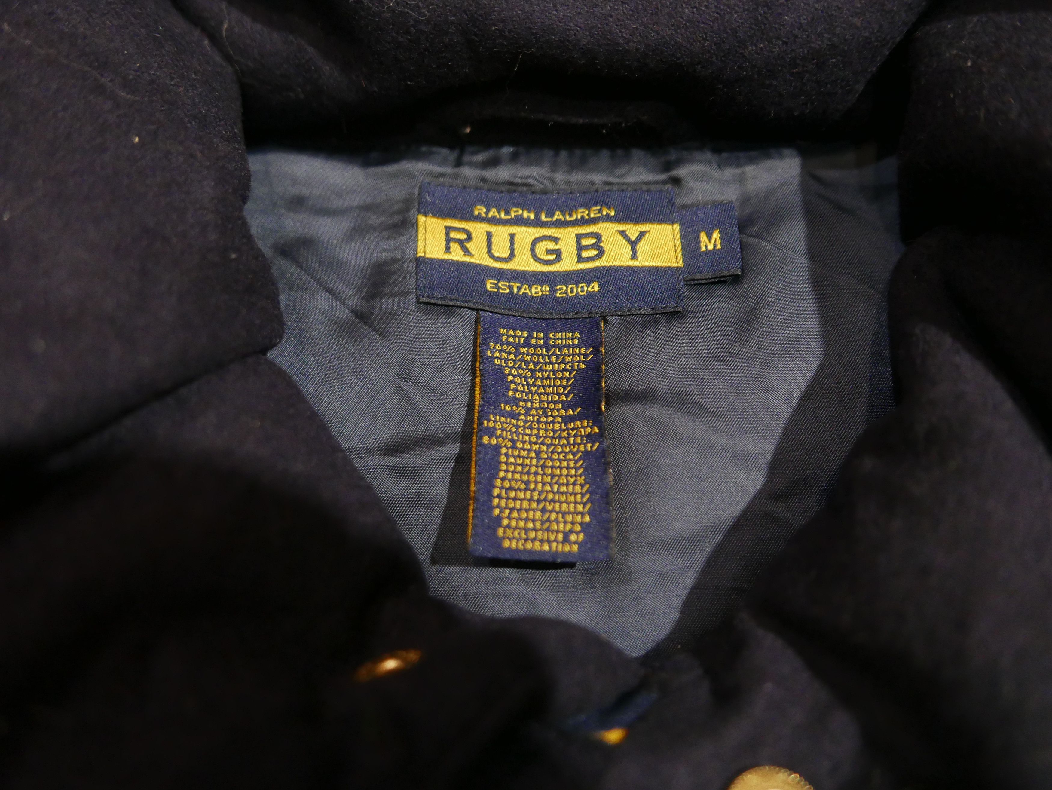 Rugby Ralph Lauren Ralph Lauren Rugby Vest Jacket Navy Puffer Down Wool Crest M Size M / US 6-8 / IT 42-44 - 3 Thumbnail