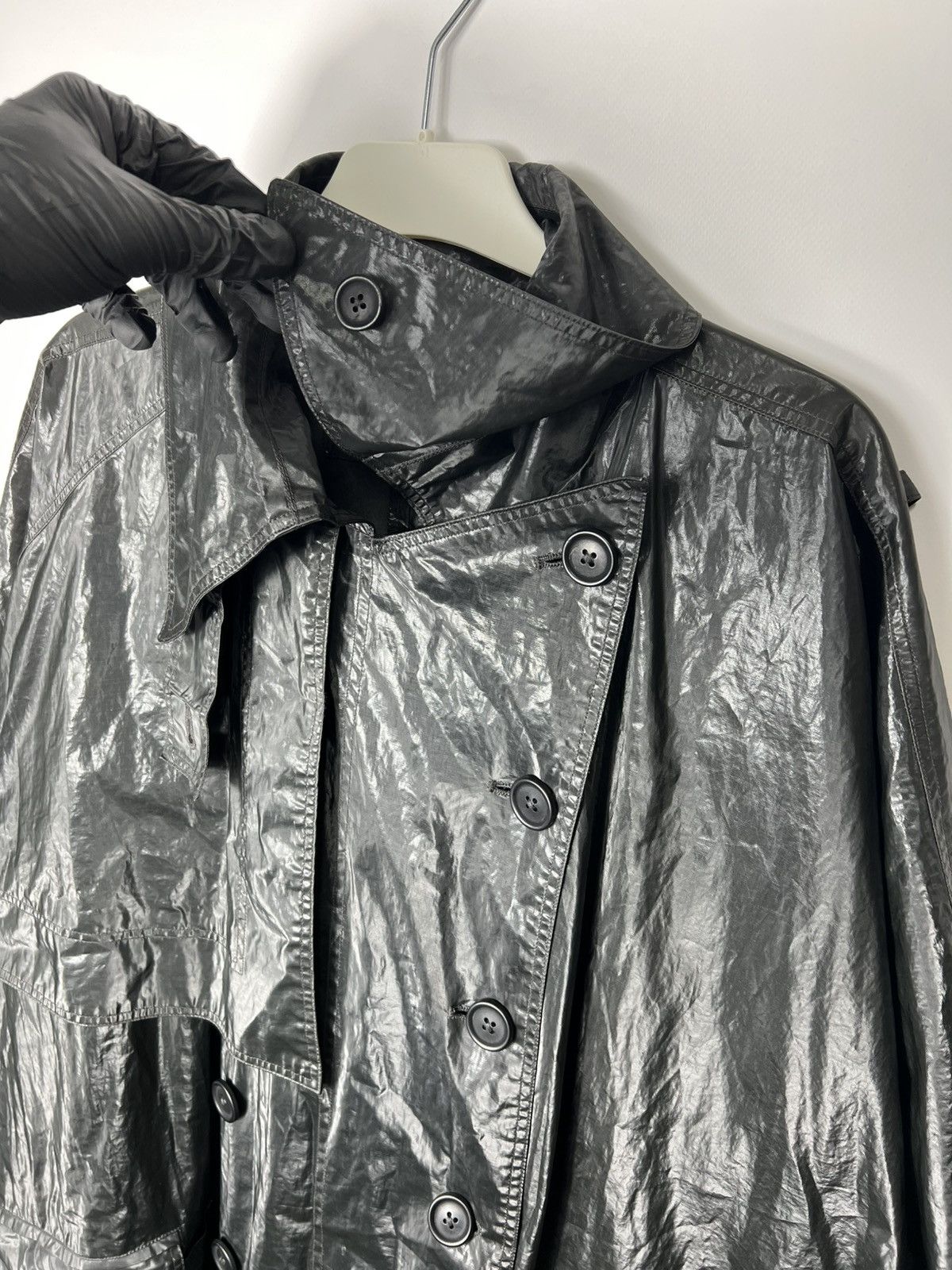 Avant Garde Opium Rundholz Dip Designer Coat Trench Unisex M