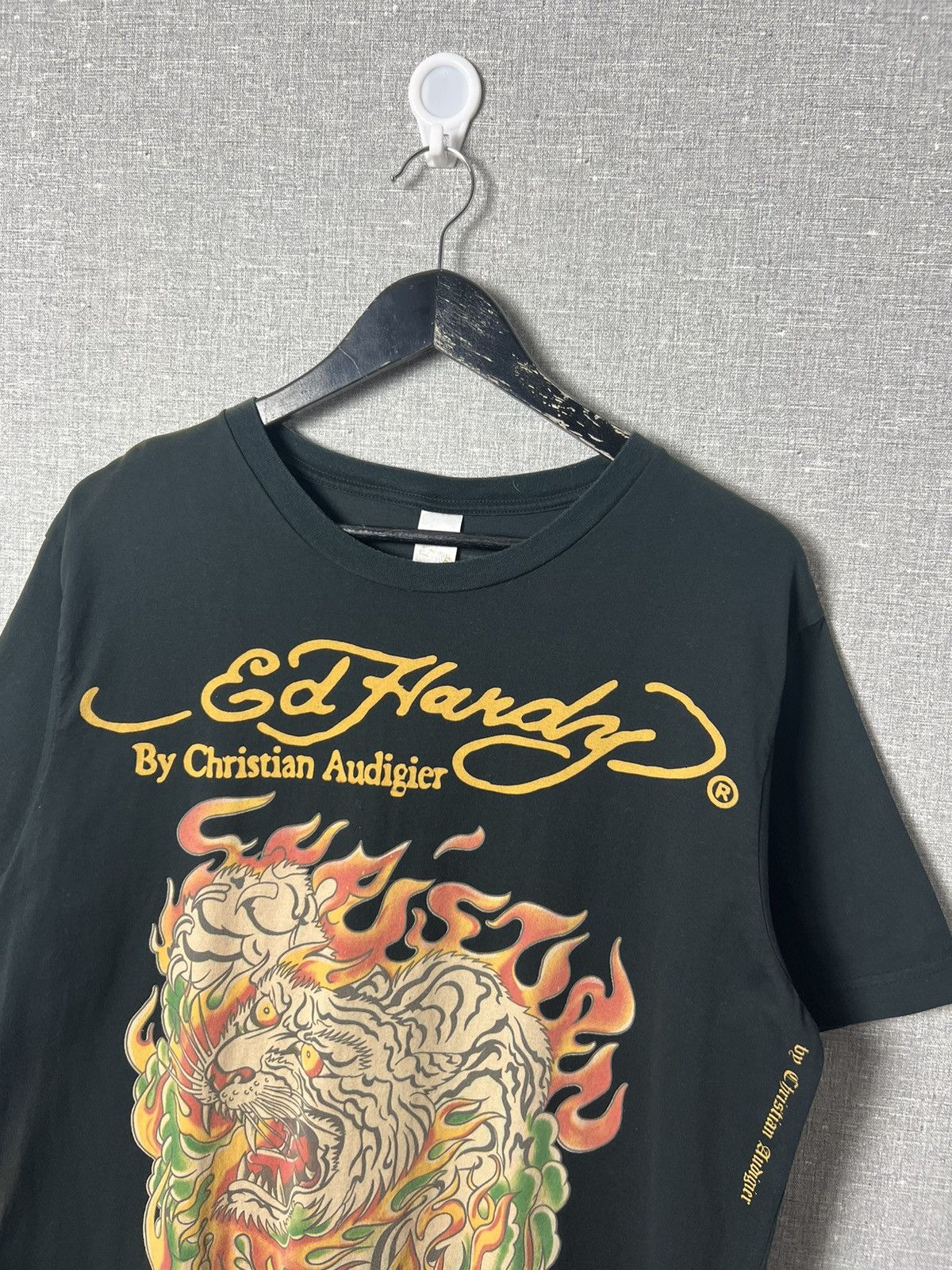 Ed Hardy Vintage Ed Hardy by Christian Audigier Big Logo Y2K Tee Size US L / EU 52-54 / 3 - 2 Thumbnail
