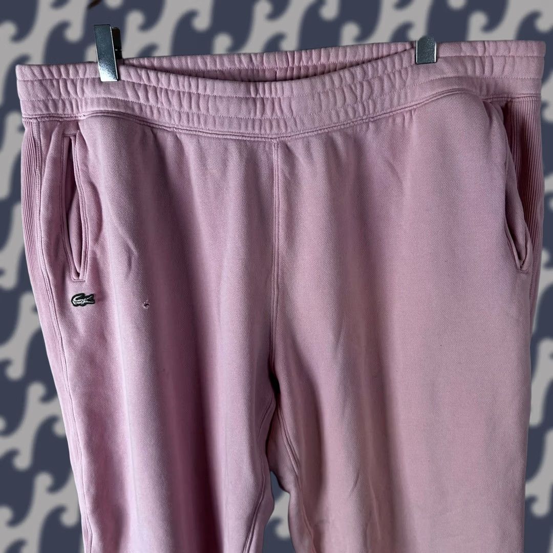 Lacoste VINTAGE Lacoste Live Sweatpants Unisex Pink Relaxed Fit Joggers Logo Pockets XS-2XL? Size 25" / US 0 / IT 36 - 1 Thumbnail