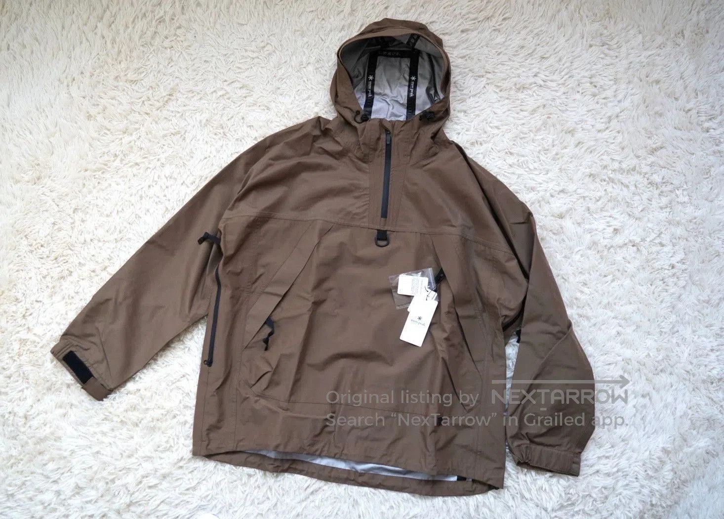 Snow Peak Brown Hooded Windbreaker Jacket Size M. Size US M / EU 48-50 / 2 - 1 Thumbnail