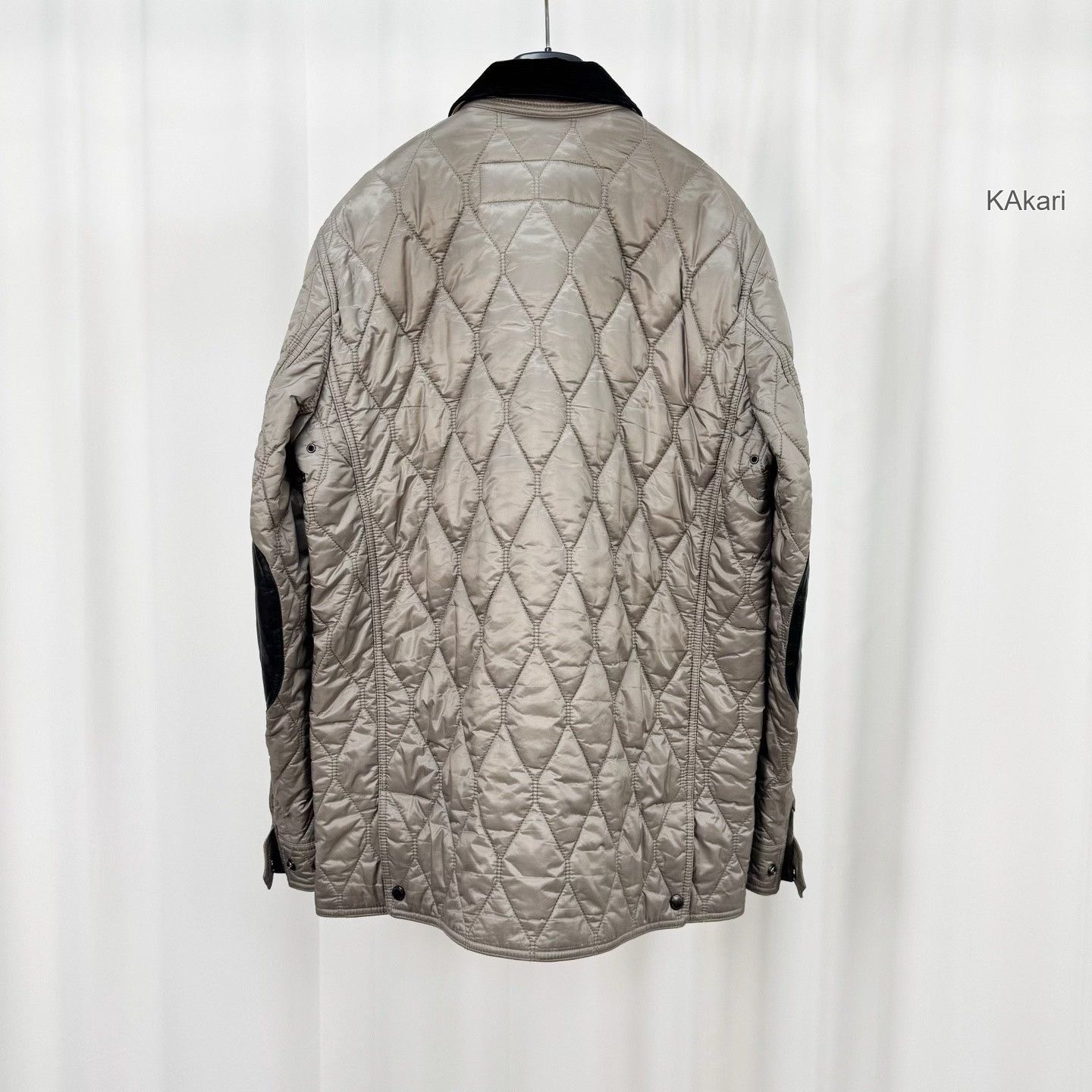 Burberry Burberry Corduroy Collar Quilted Check Coat Size US M / EU 48-50 / 2 - 2 Thumbnail