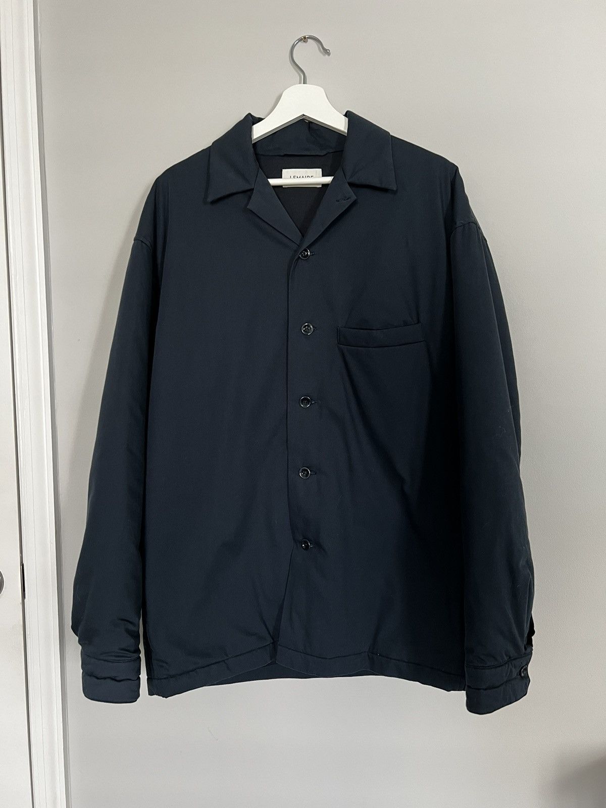 Lemaire Lemaire Wadded Overshirt - Vulcan Blue Size US M / EU 48-50 / 2 - 2 Thumbnail