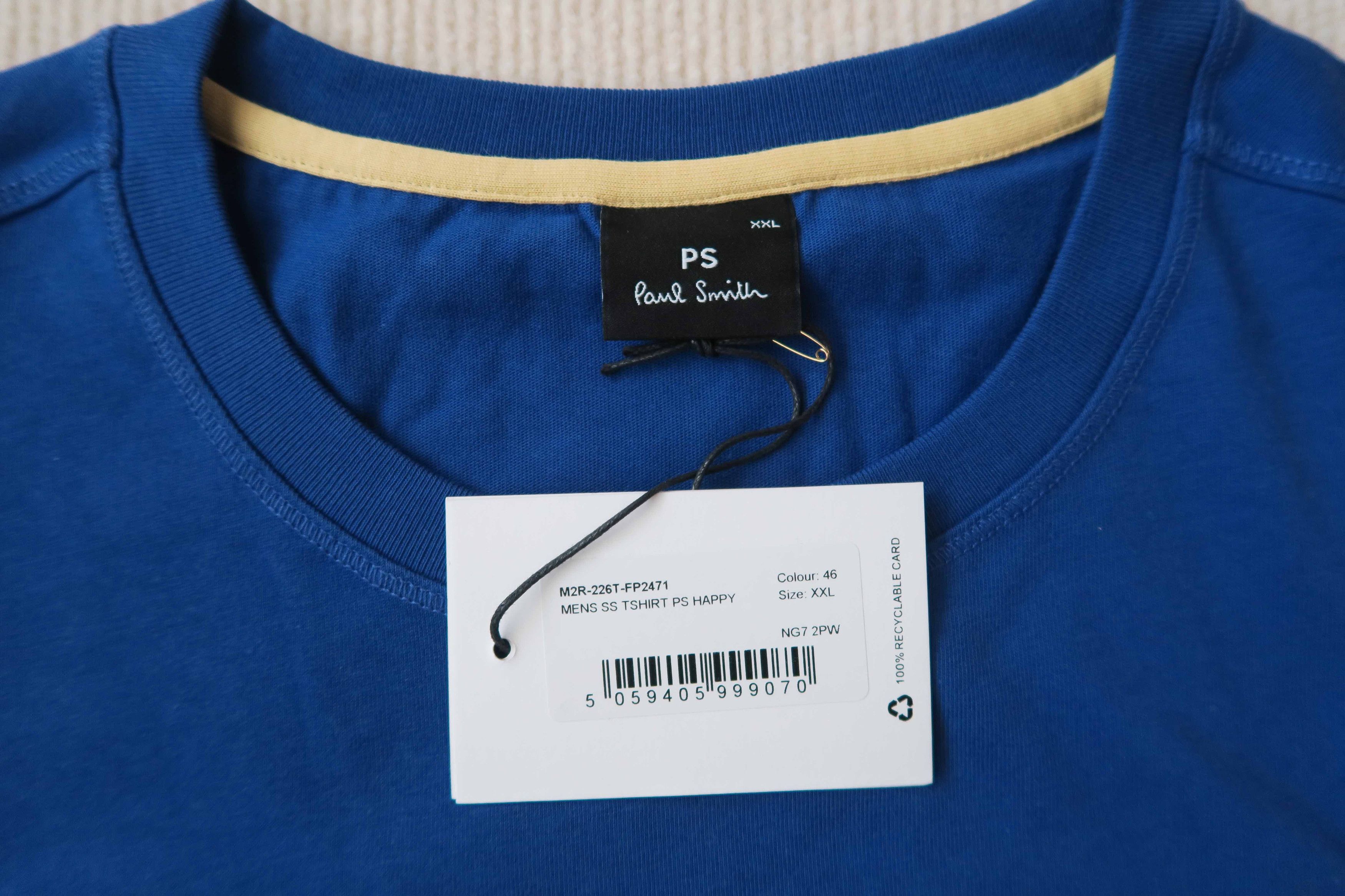 Paul Smith Paul Smith London Happy Smiley Logo Print T-Shirt Size US XXL / EU 58 / 5 - 8 Thumbnail