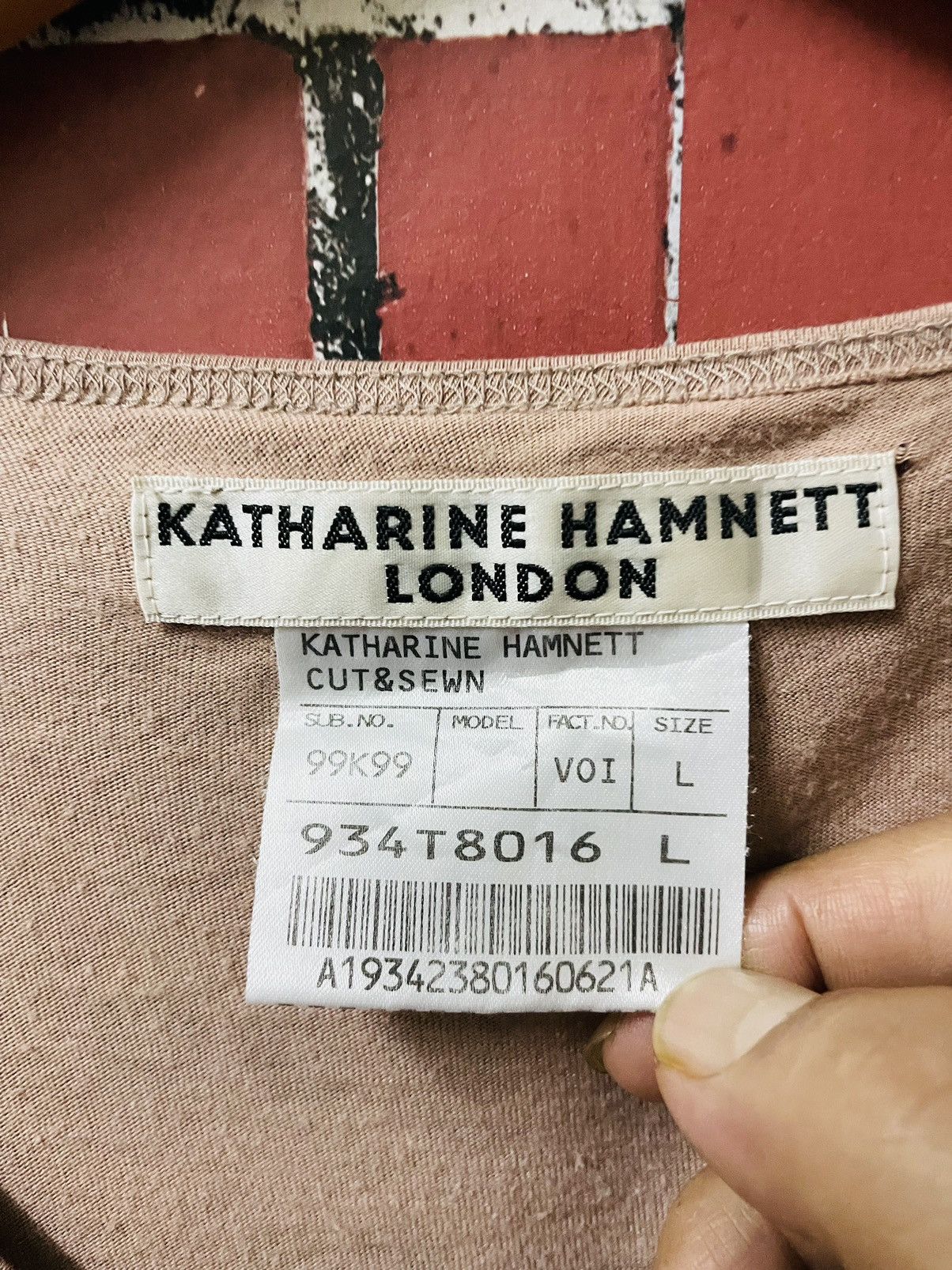 Designer × Japanese Brand × Katharine Hamnett London KATHARINE HAMNETT LONDON CUT & SEWN Size L / US 10 / IT 46 - 5 Thumbnail