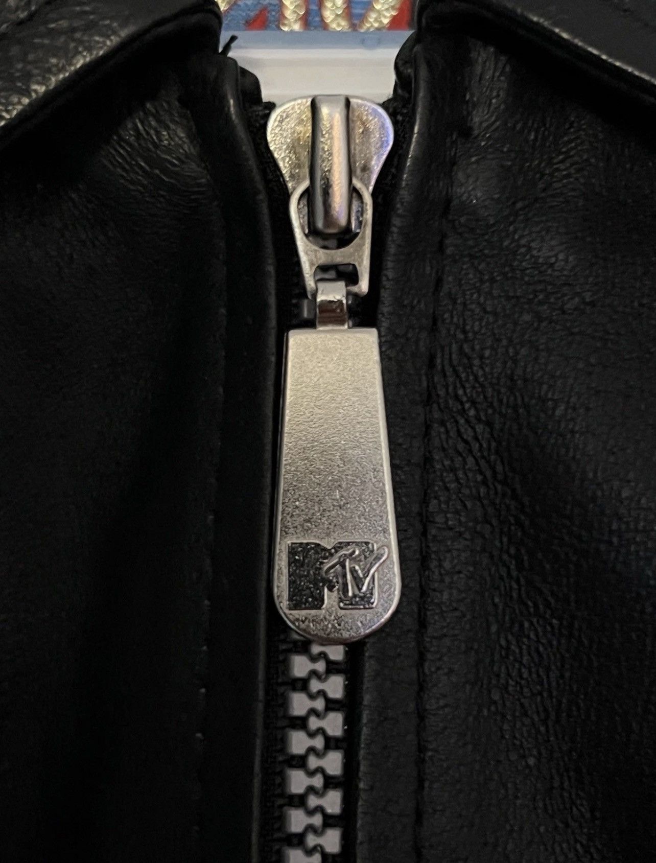 Mtv VTG 1992 MTV MUSIC TELEVISION LEATHER JACKET BLACK S BOMBER Size US S / EU 44-46 / 1 - 23 Thumbnail