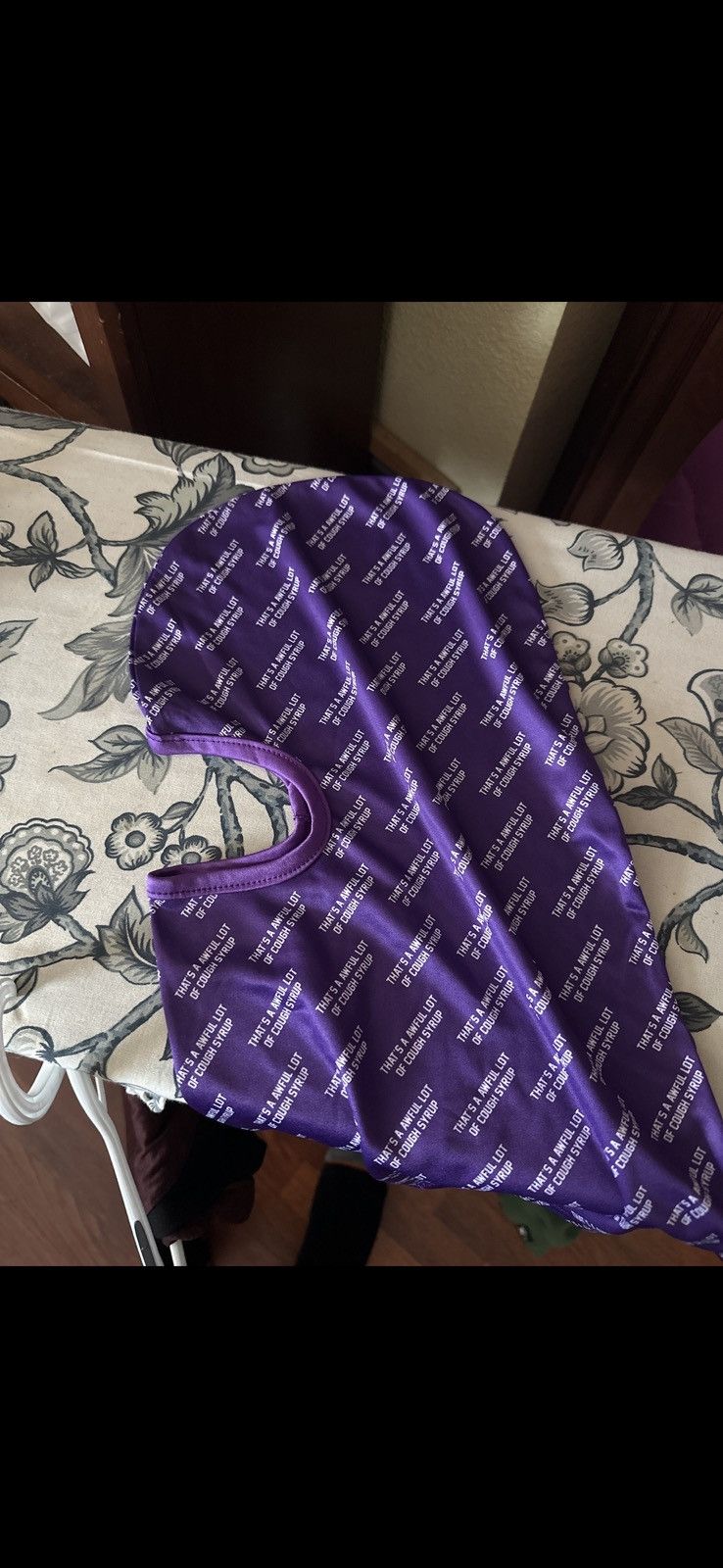 Awful Lot of Cough Syrup Cough syrup all over mask Size ONE SIZE - 1 Preview