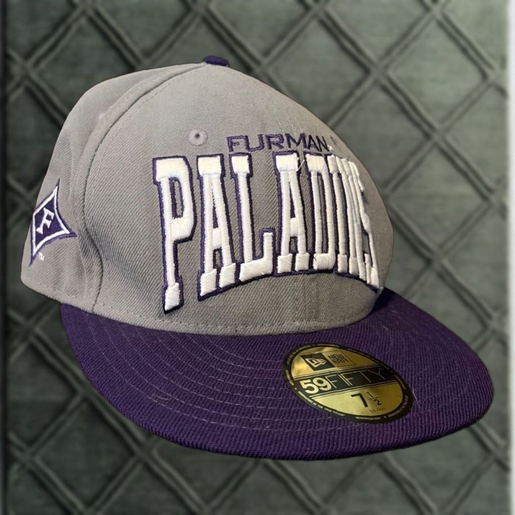 New Era Furman Paladins New Era 5950 Fitted Hat Size 7 1/2 Mens Baseball Cap Gray Size ONE SIZE - 1 Thumbnail