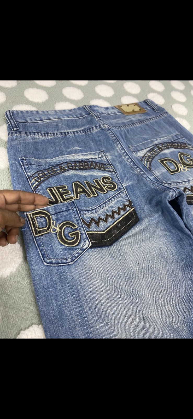 Dolce & Gabbana VINTAGE Y2K-era DOLCE &GABBANA JEANS BUTTONFLY Size US 34 / EU 50 - 23 Thumbnail