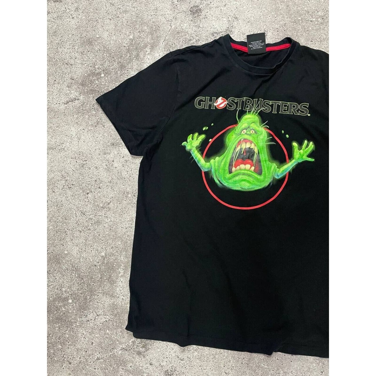 Cartoon Network × Vintage Ghostbusters Slimer T-Shirt L Black Vintage Movie Fan Tee XL Size US XL / EU 56 / 4 - 4 Thumbnail