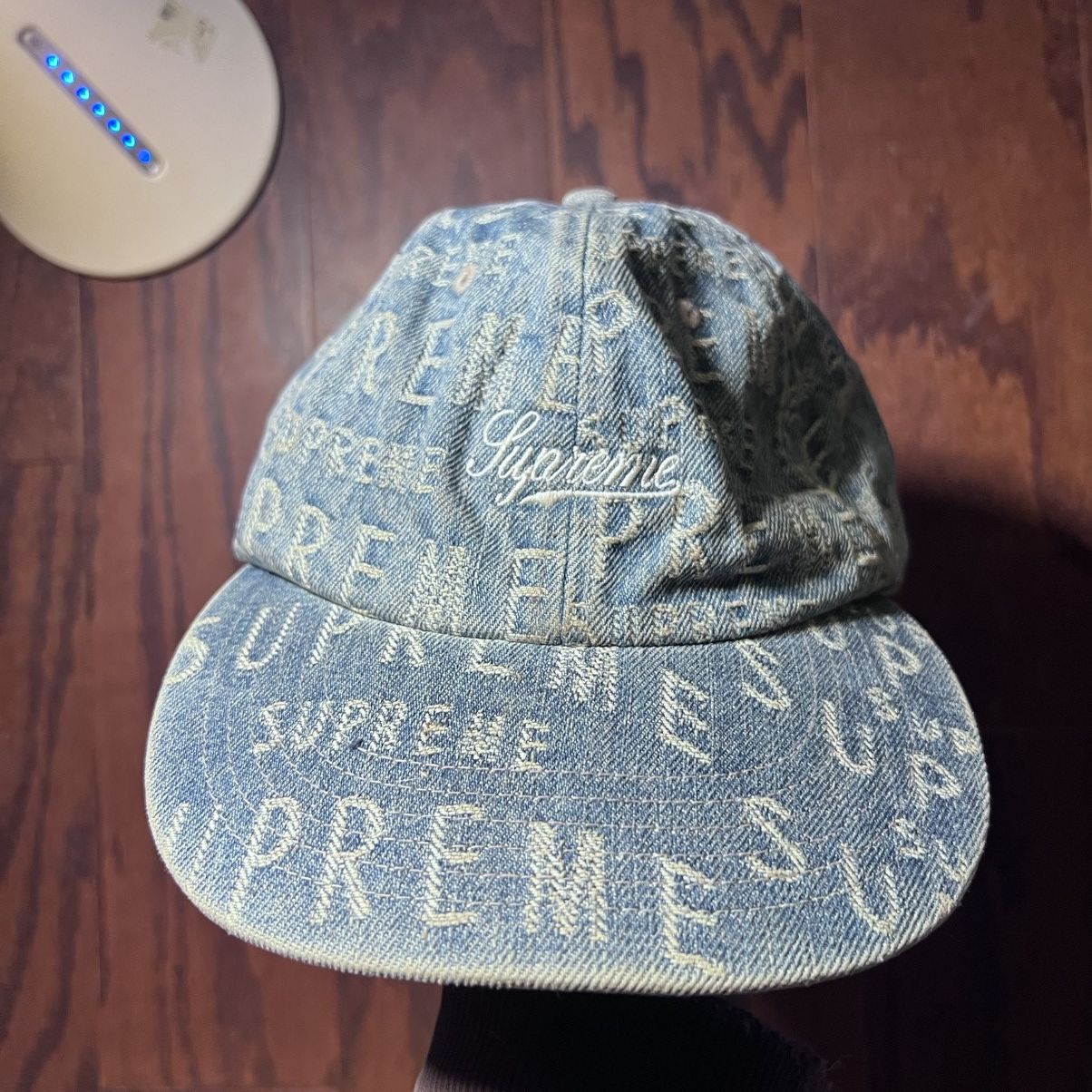 Supreme Supreme Warp Jacquard Logos Denim 6-Panel cap Size ONE SIZE - 1 Thumbnail