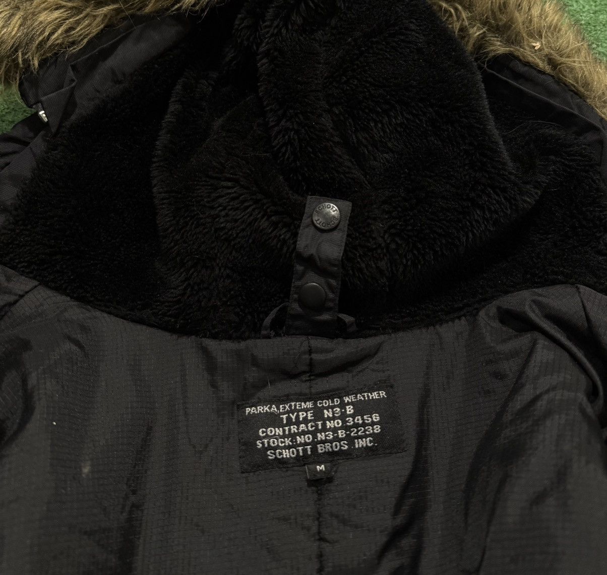 Schott Schott NyC Flight Parka Jacket Black N3B Size US M / EU 48-50 / 2 - 6 Thumbnail