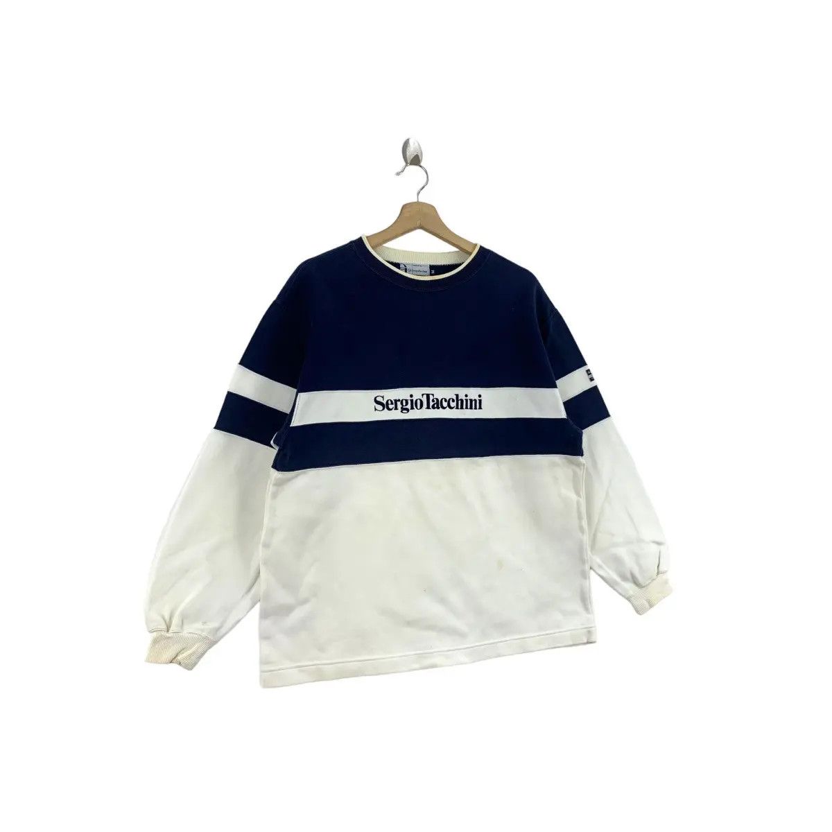 Sergio Tacchini Vintage 90’ SERGIO TACCHINI ITALY Stock Logo Striped Size M / US 6-8 / IT 42-44 - 4 Thumbnail