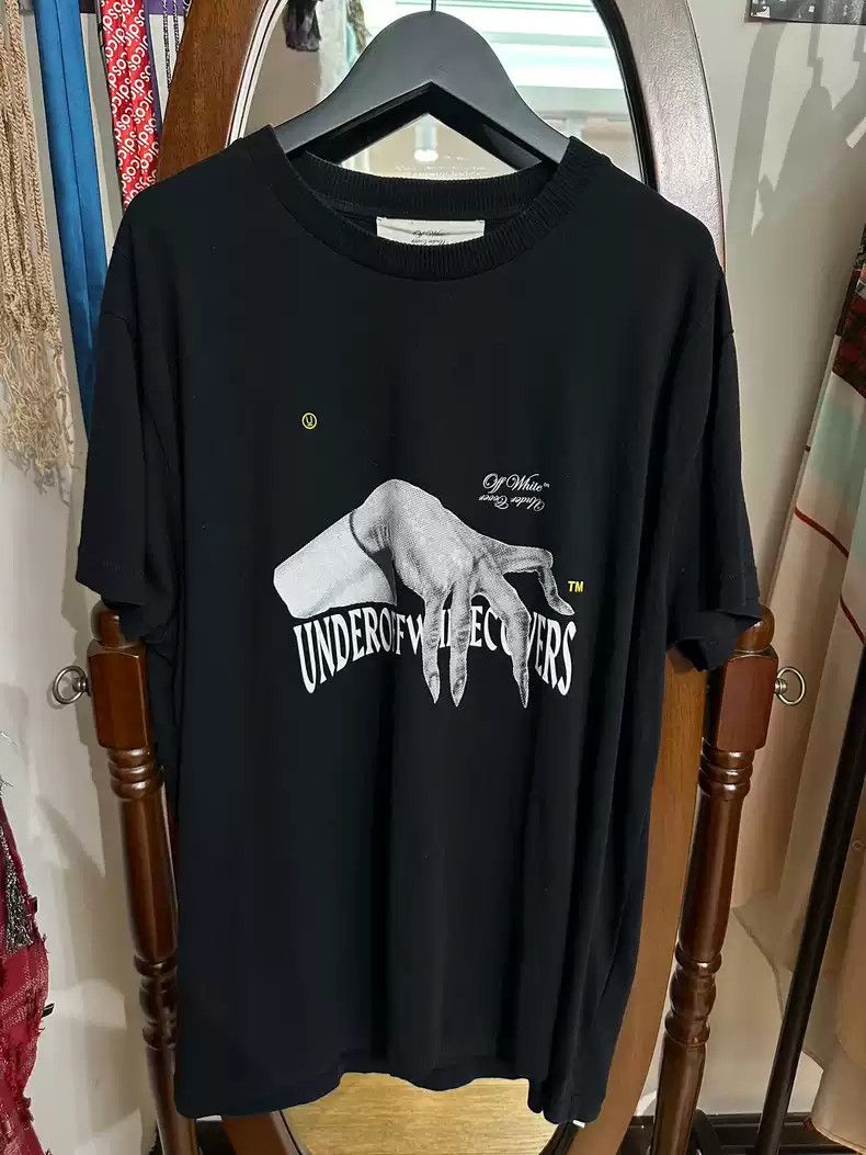 image of Off White X Undercover Joint Paw Tee in Black, Men's (Size Small)