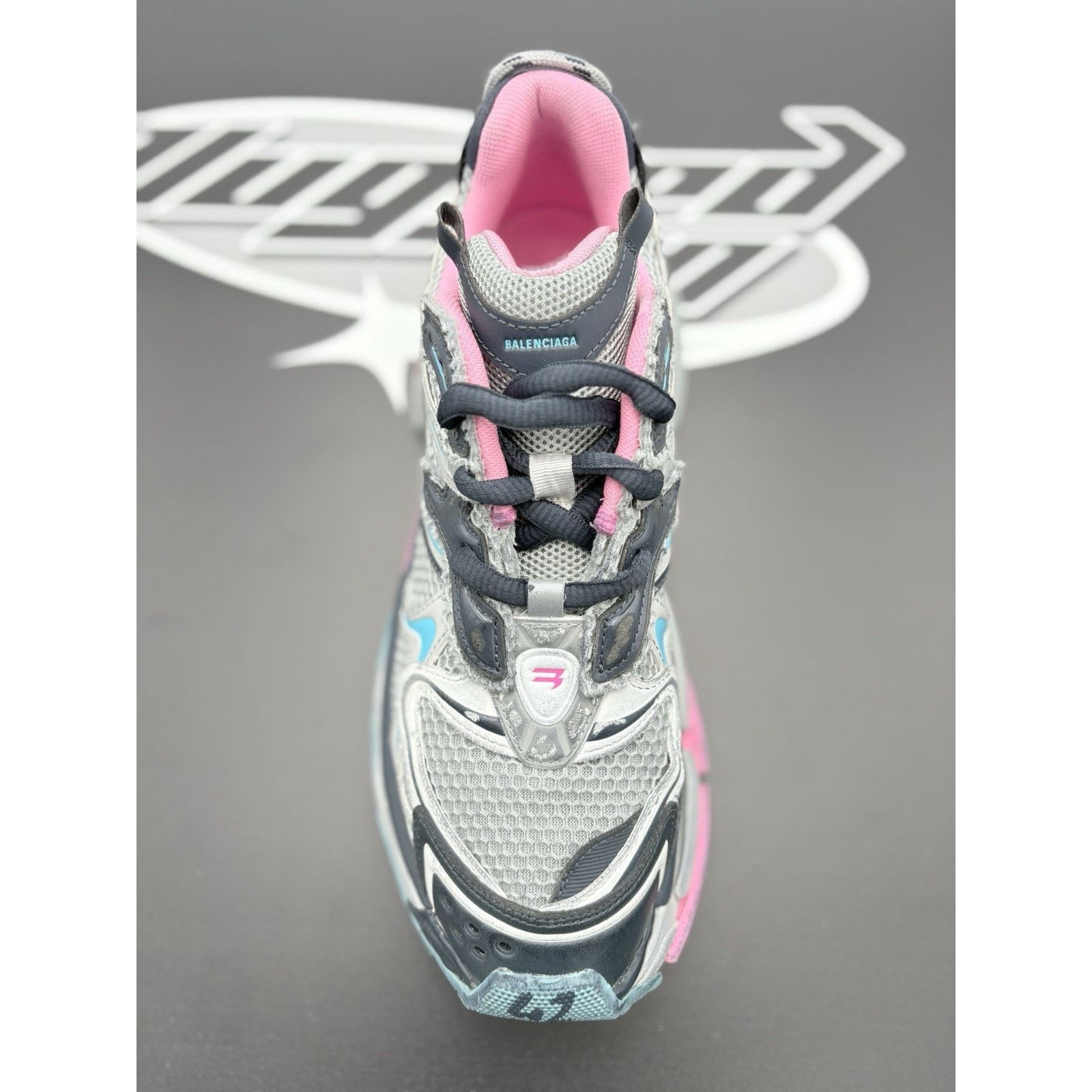 Balenciaga Balenciaga Runner ' Grey Pink Blue ' | SUPER CLEAN! Size US 9 / EU 42 - 5 Thumbnail