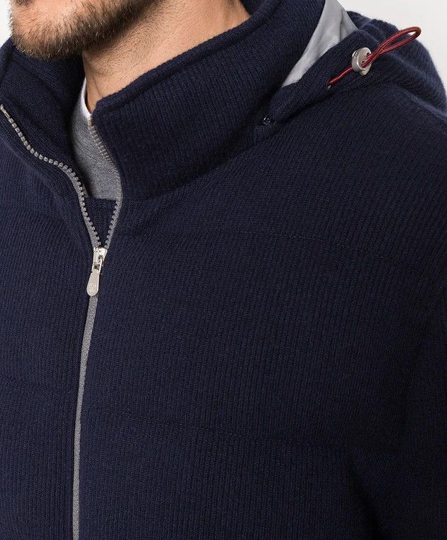 Brunello Cucinelli o1w1db10226 Puffer Padded Jacket in Navy Blue Size US L / EU 52-54 / 3 - 5 Thumbnail