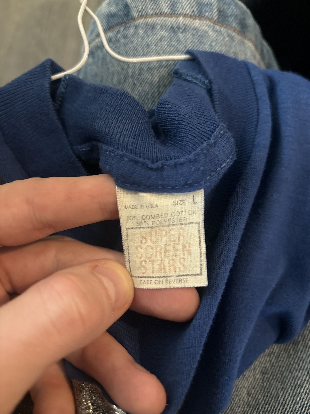 Vintage 1970s Vintage Screen Stars Single Stitch Baby Tee 50/50 Joke Size US XS / EU 42 / 0 - 6 Thumbnail