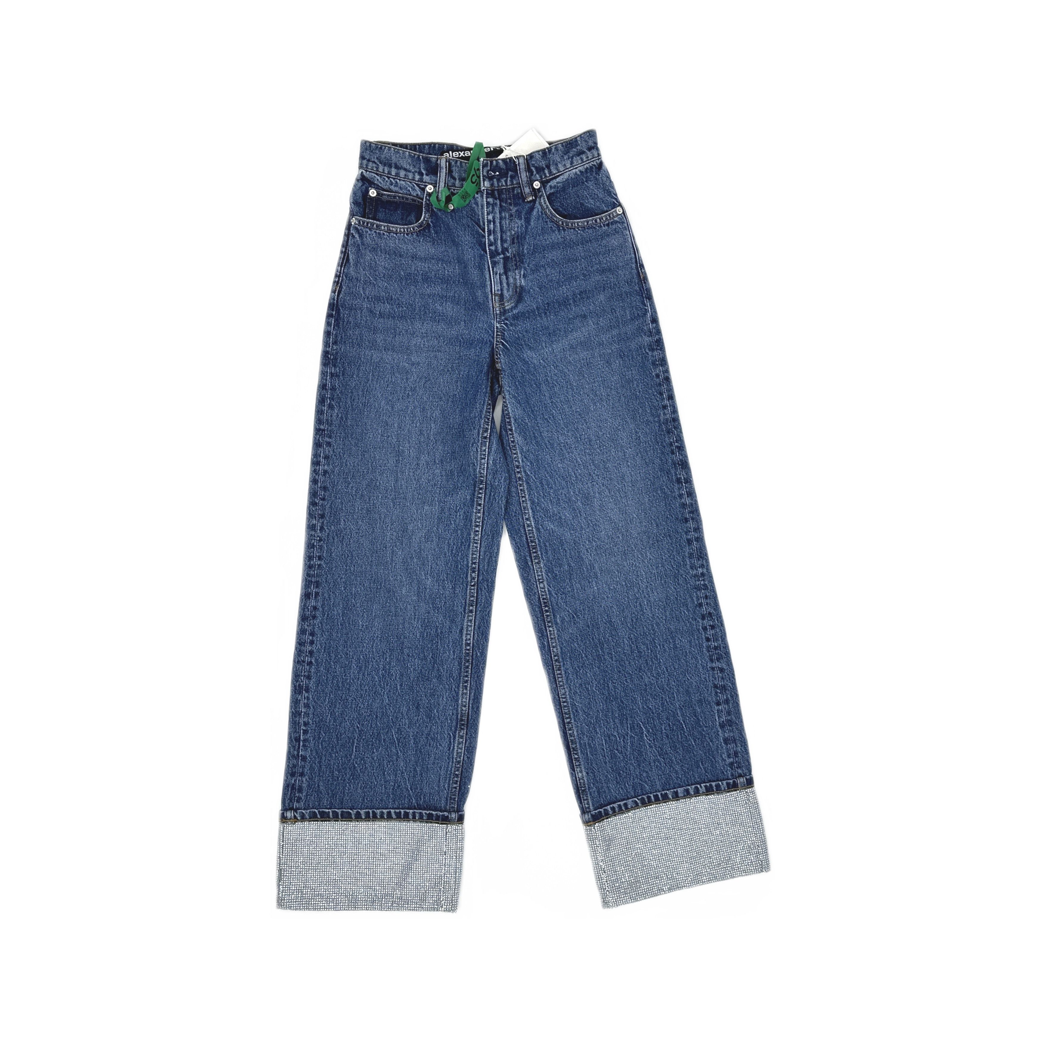 Alexander Wang Alexander Wang Crystal Cuff Jeans Size 24 Size 24" / US 00 / IT 34 - 1 Thumbnail