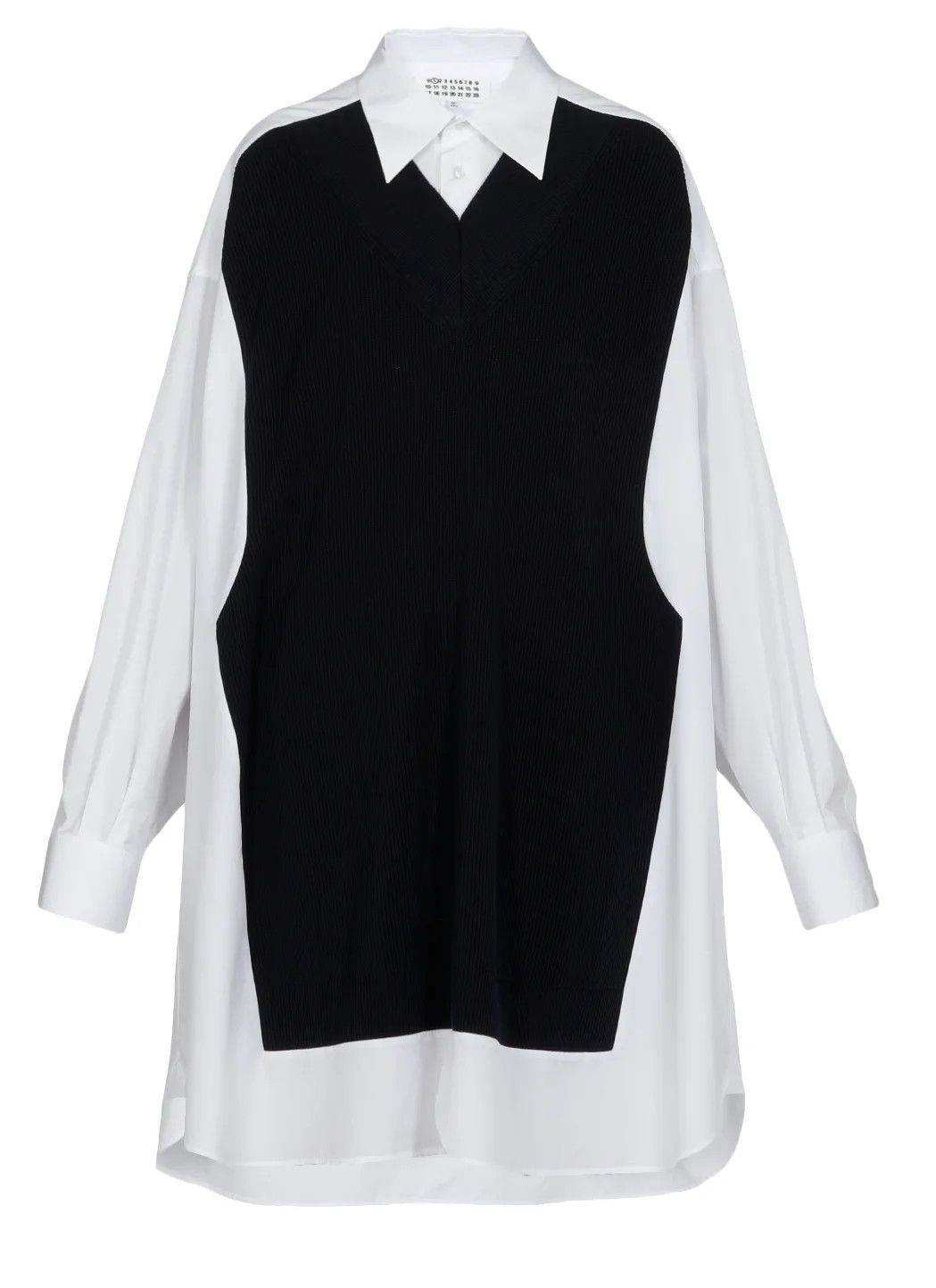 Maison Margiela o1y0625 Midi Dress in Midnight Blue/White Size XXS / US 00 / IT 34 - 1 Thumbnail