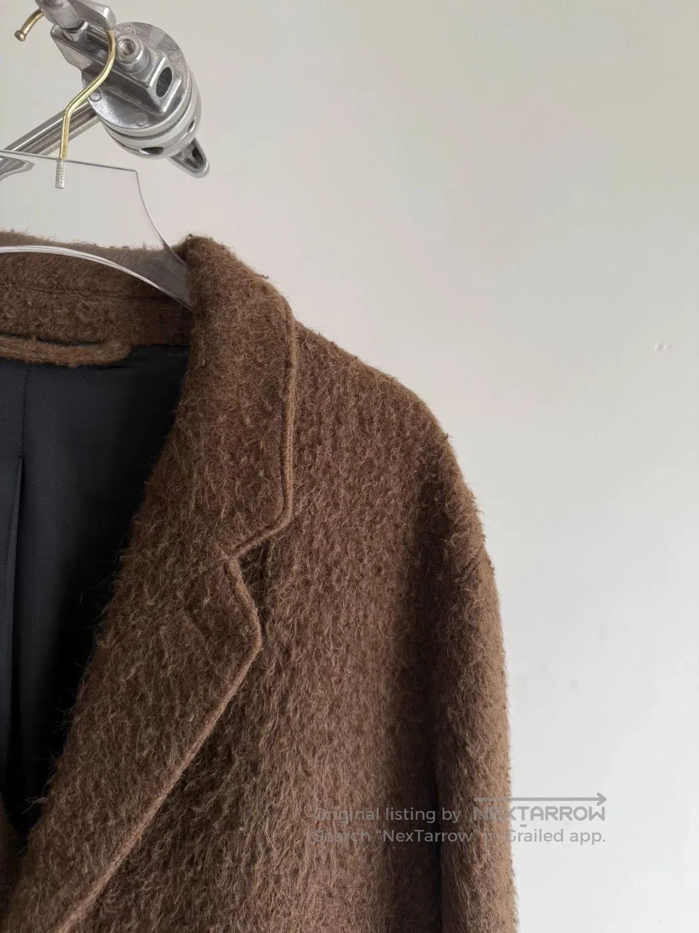 Lemaire Lemaire Alpaca Wool Coat in Brown. Size US S / EU 44-46 / 1 - 4 Thumbnail