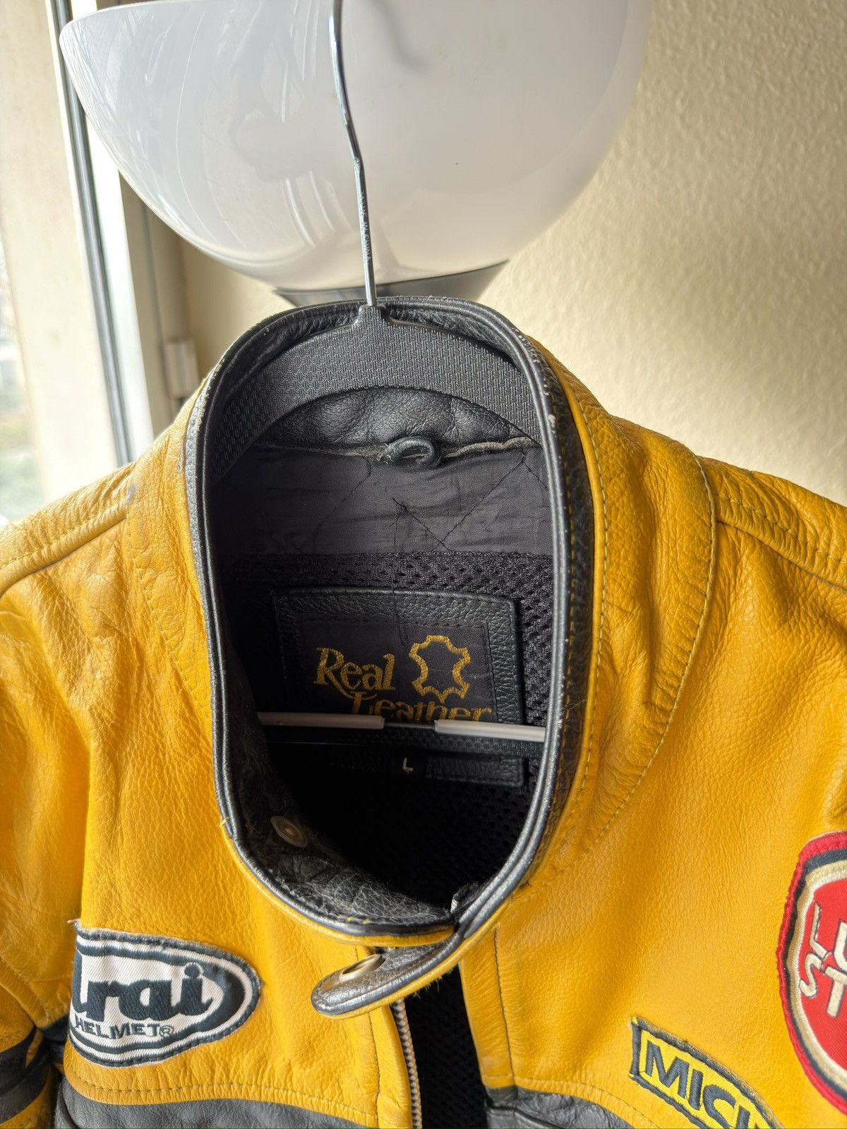 Leather Real leather jacket racing arrow lucky strike arai michelin Size US L / EU 52-54 / 3 - 12 Thumbnail