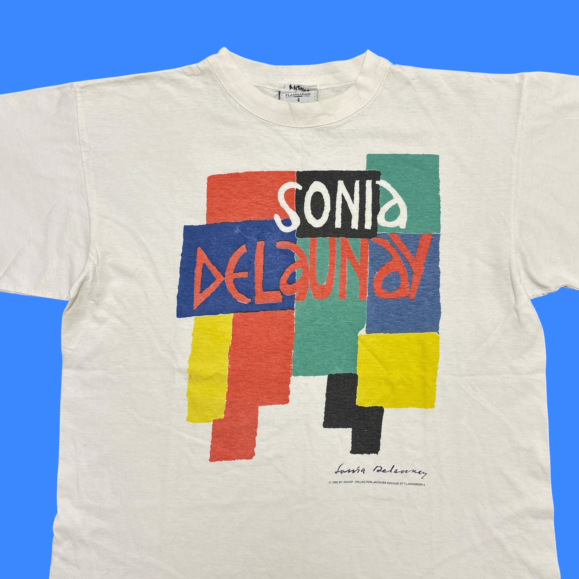 Vintage Sonia Delaunay Vintage Art T Shirt 90s Single Stitch Museum Size US L / EU 52-54 / 3 - 2 Thumbnail