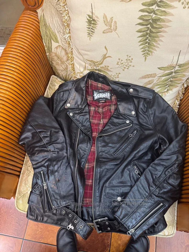 Schott Schott Motorcycle leather coat Size US M / EU 48-50 / 2 - 1 Thumbnail