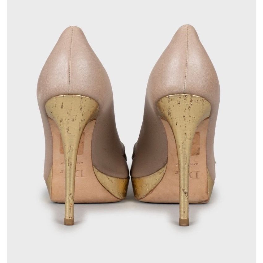 Dior Christian Dior Beige t Leather Bow Pumps Size 36 Size US 5 / IT 35 - 4 Thumbnail