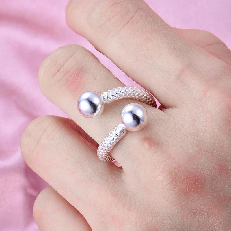 Designer × Jewelry Twist Ball Ring Size ONE SIZE - 3 Thumbnail