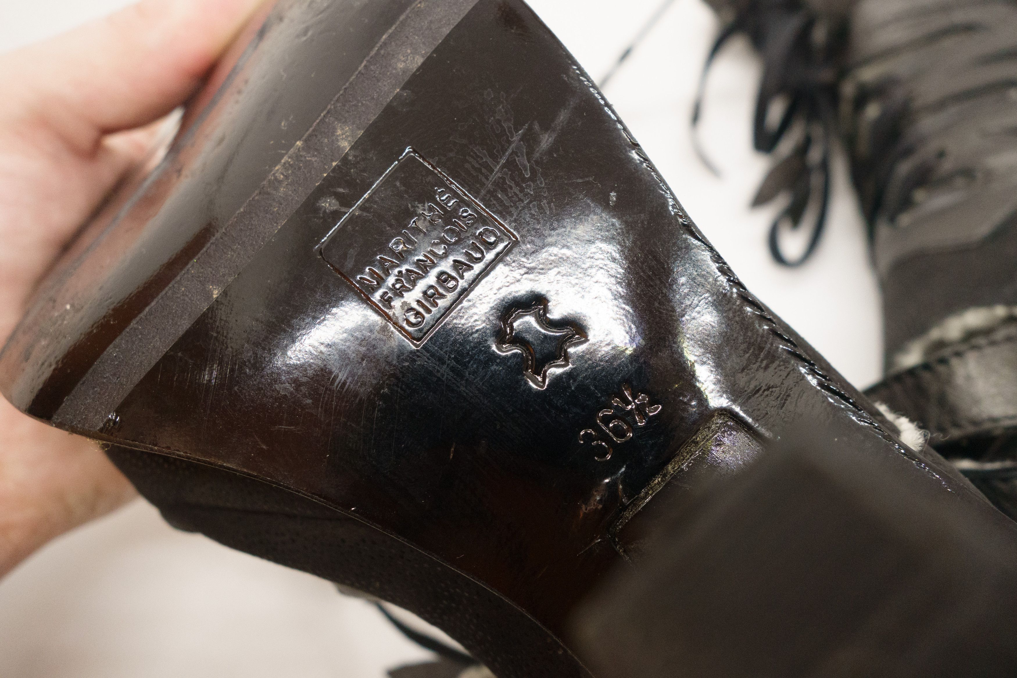 Marithe + Francois Girbaud 00S Gladiator Healed Leather Boots Vintage Size US 6.5 / IT 36.5 - 8 Thumbnail