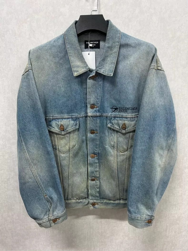 Balenciaga Balenciaga Denim Jacket Size US M / EU 48-50 / 2 - 1 Thumbnail