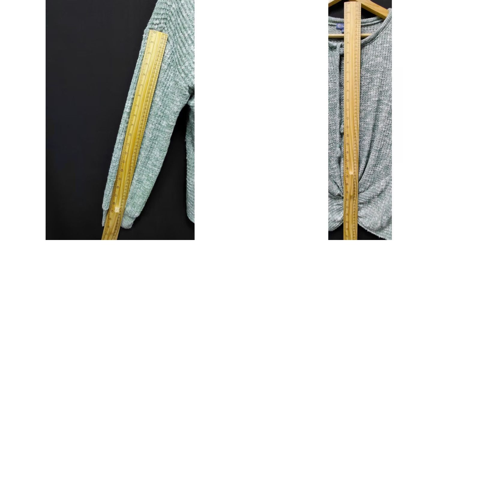 Vintage Democracy Twist Front Knit Top Gray Long Sleeve L Women Regular Size Shirt Blouse Casual Size L / US 10 / IT 46 - 8 Thumbnail