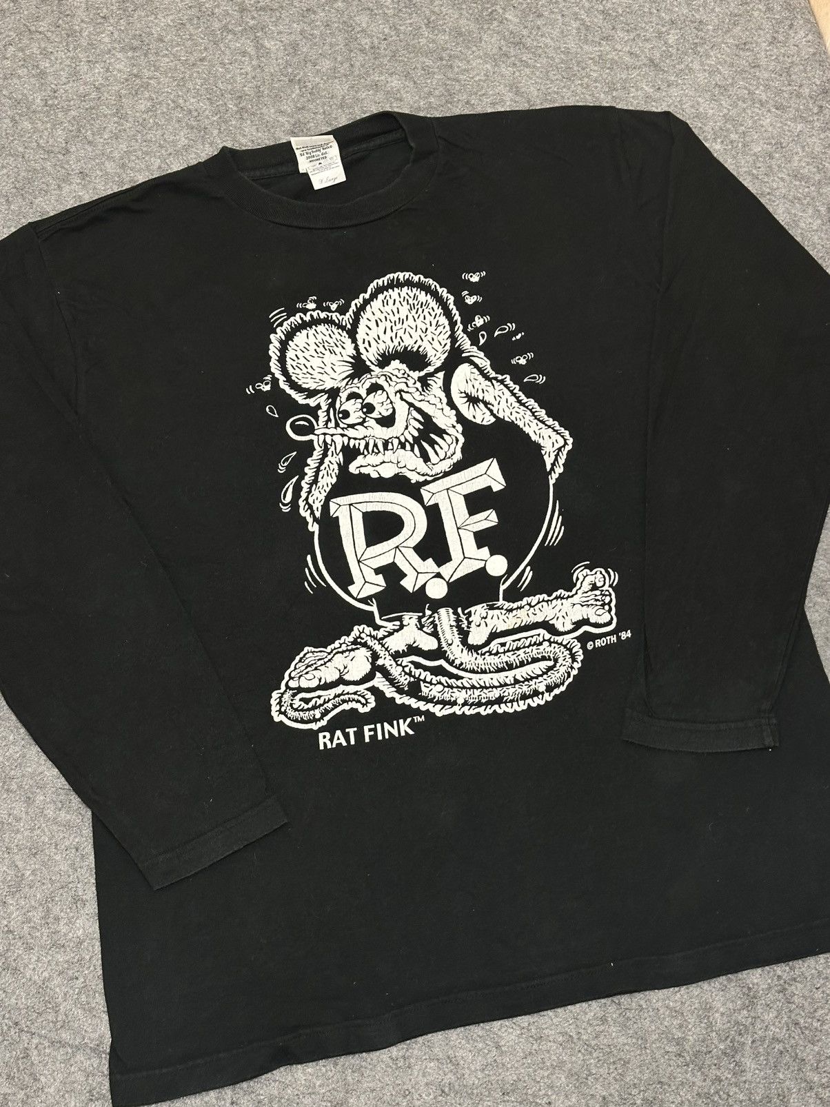 Other Rat Fink Ed Roth T-shirt with a white graphic print. Size US XL / EU 56 / 4 - 2 Thumbnail