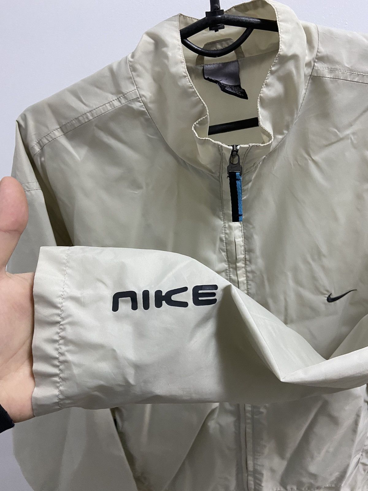 Nike × Vintage Nike Jacket Nylon Vintage Big Logo Zip Size US S / EU 44-46 / 1 - 5 Thumbnail
