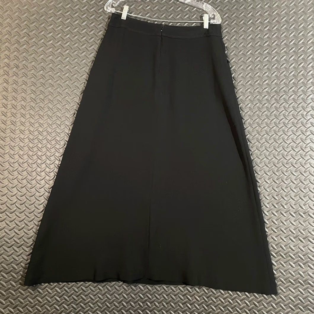 Jones New York Jones New York Black Maxi Skirt Formal Women 12 Pockets Career Business Casual Long Skirt Women Size 34" / US 12 / IT 48 - 2 Thumbnail