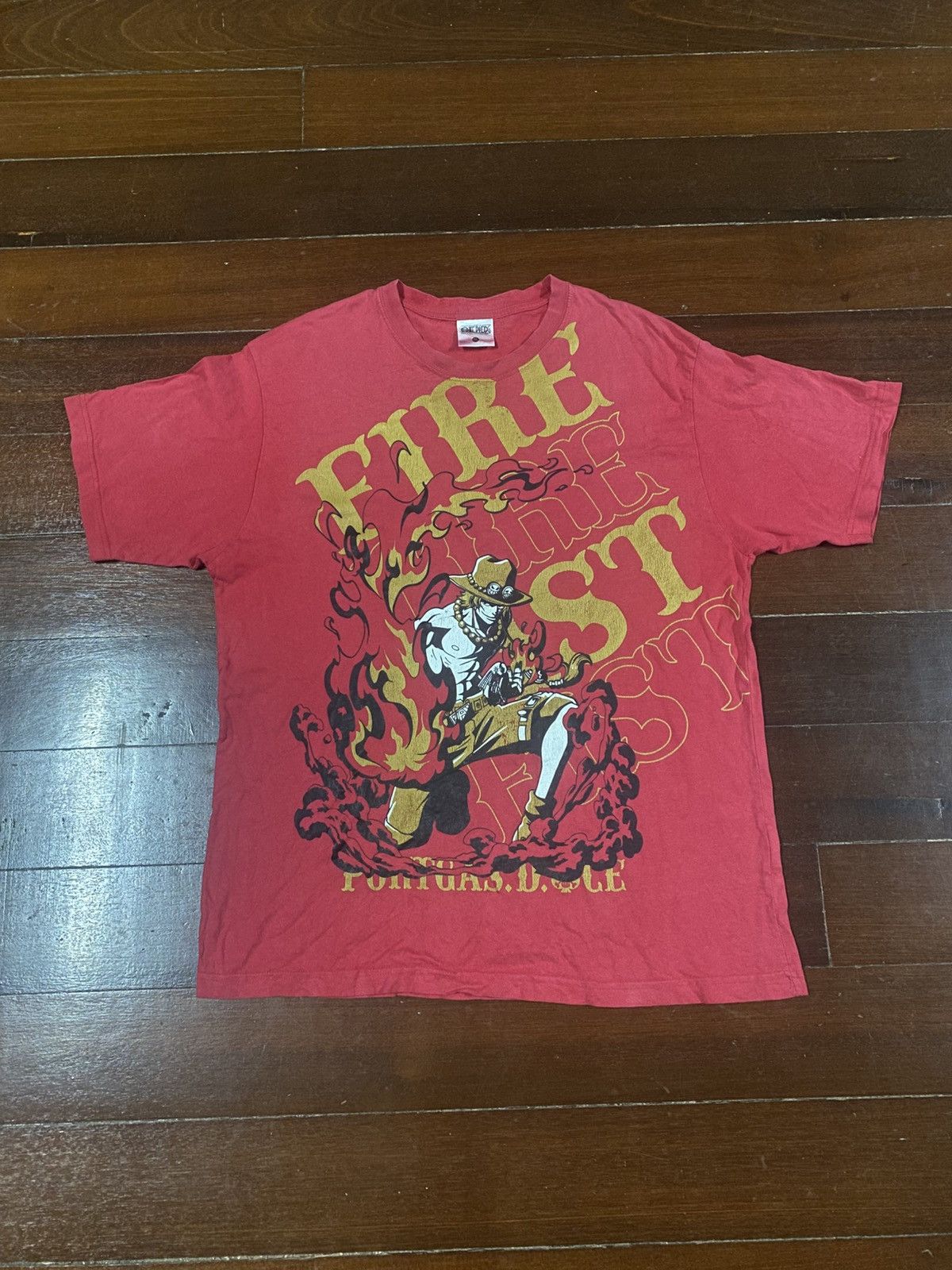 Anime Portgas D Ace One Piece Japan Anime Tee Akira Evangelion Size US XXL / EU 58 / 5 - 1 Thumbnail