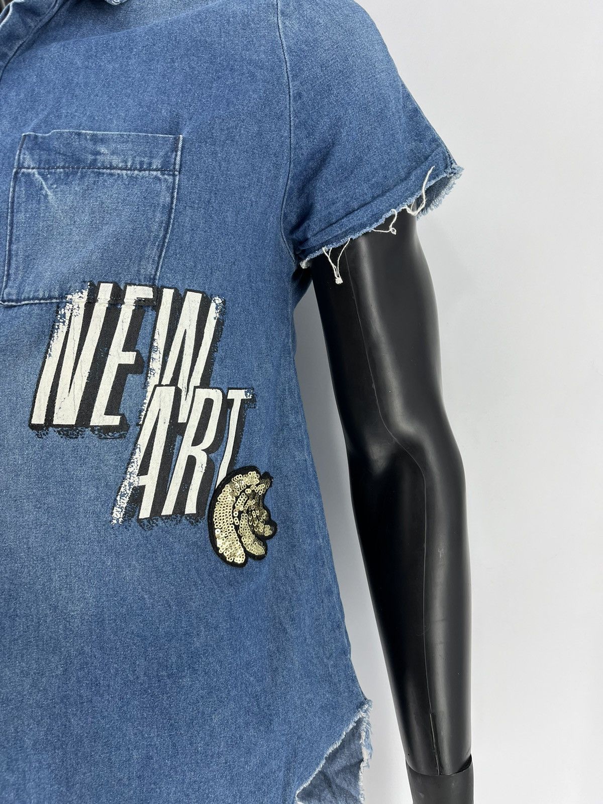 Zara ZARA TRAFALUC NEW ART shirt with frayed edges Size US XS / EU 42 / 0 - 6 Thumbnail