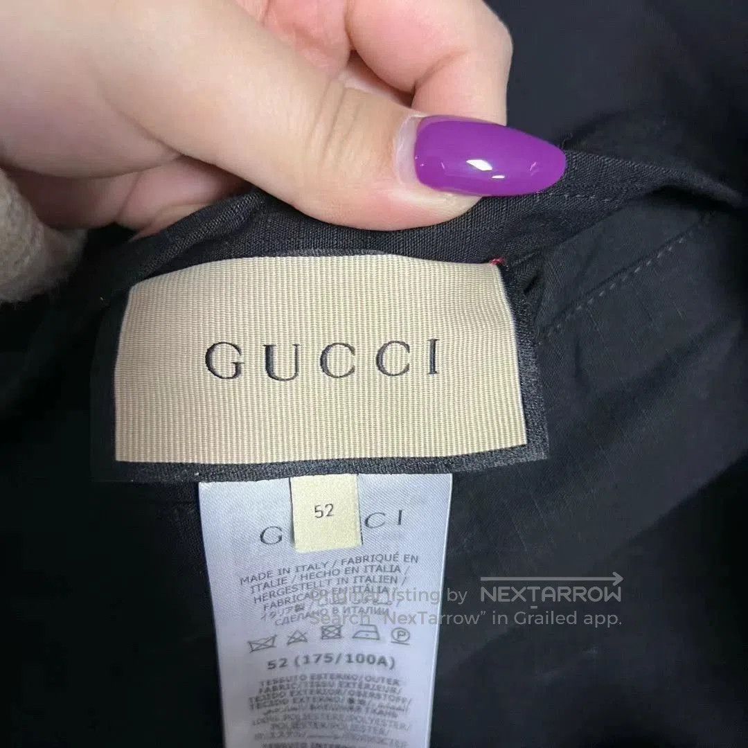 Gucci gucci black logo zip-up long sleeve jacket. Size US L / EU 52-54 / 3 - 3 Thumbnail