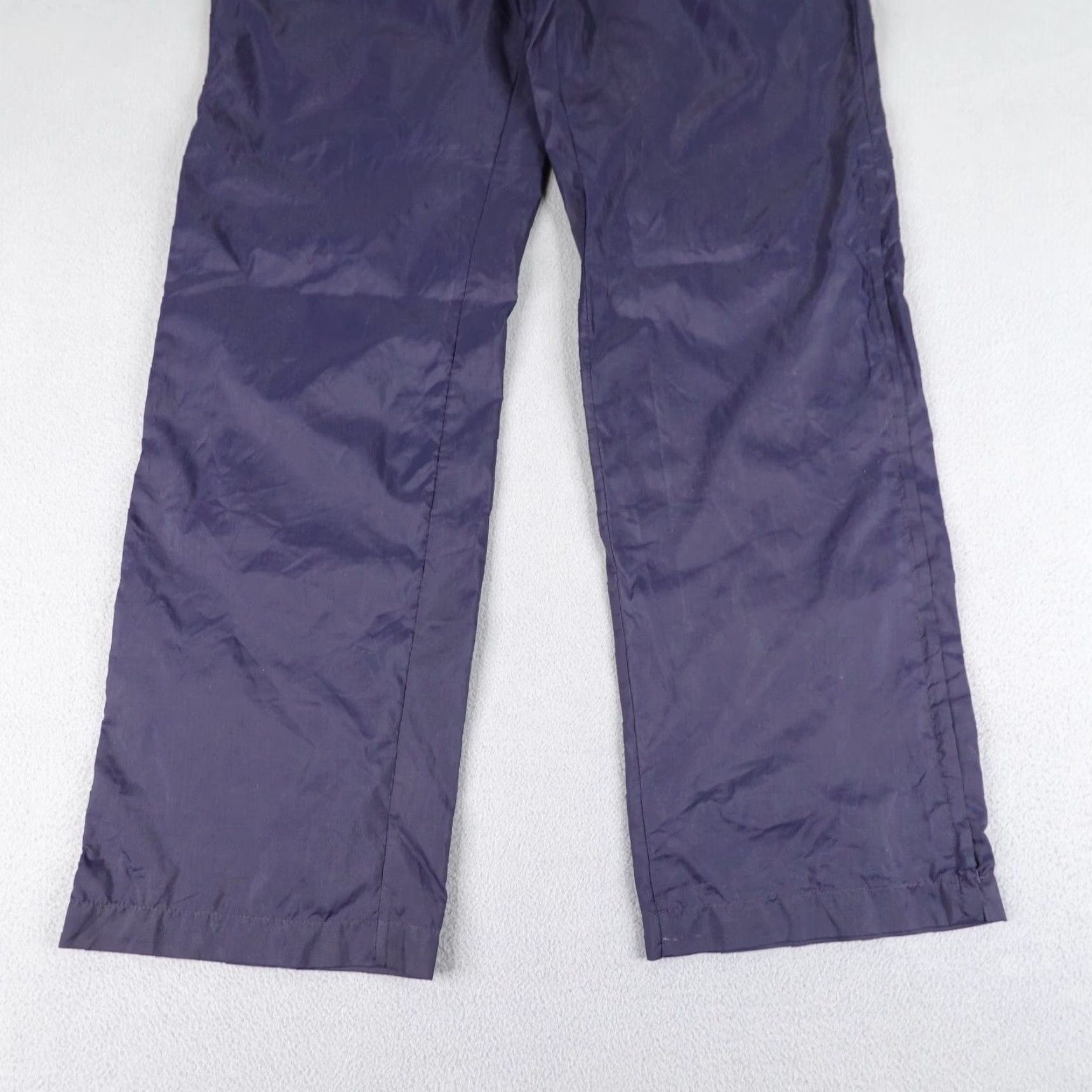 Adidas VINTAGE Adidas Track Pants Mens Medium Blue Nylon 80s Athletic Windbreaker Outdoors Sports Size US 35 - 3 Thumbnail