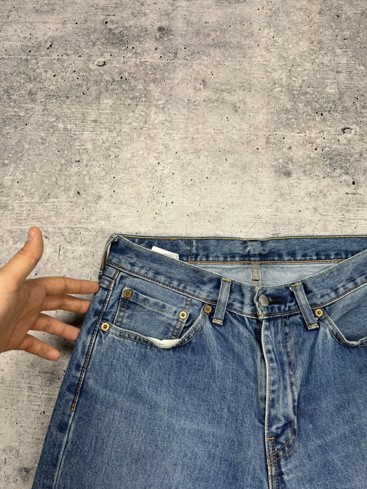 Levi's × Vintage Vintage Levi’s 751 Y2K Blue Stonewashed Denim Jeans Pants Size US 32 / EU 48 - 11 Thumbnail